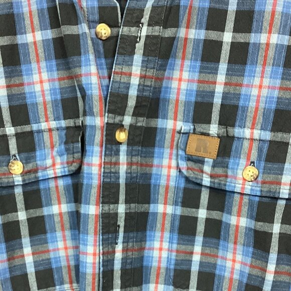 Wrangler Riggs Workwear Blue Flannel Shirt L - Picture 3 of 8